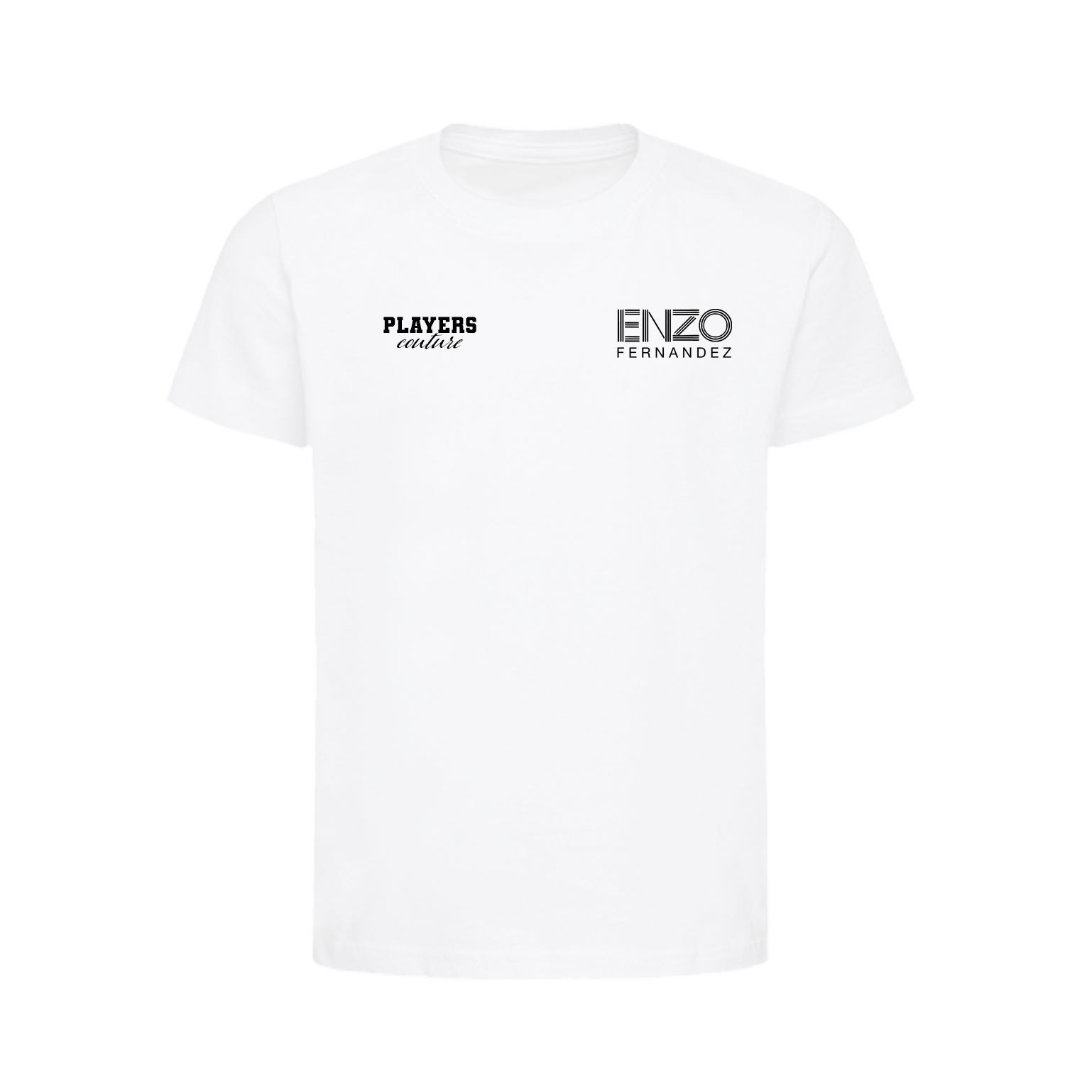 Enzo Fernandez Logo Players Couture Kids T-Shirt White
