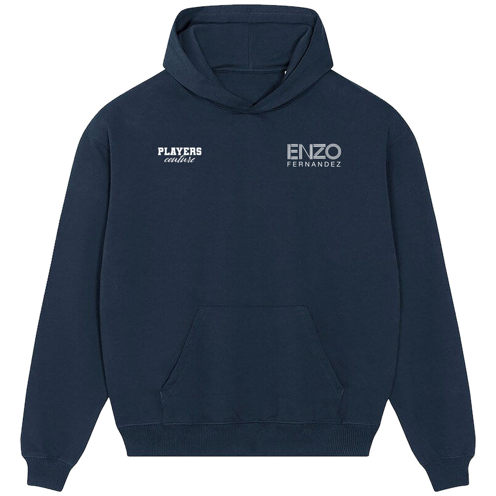 Enzo Fernandez Logo Players Couture Men's Casual Hoodie Navy