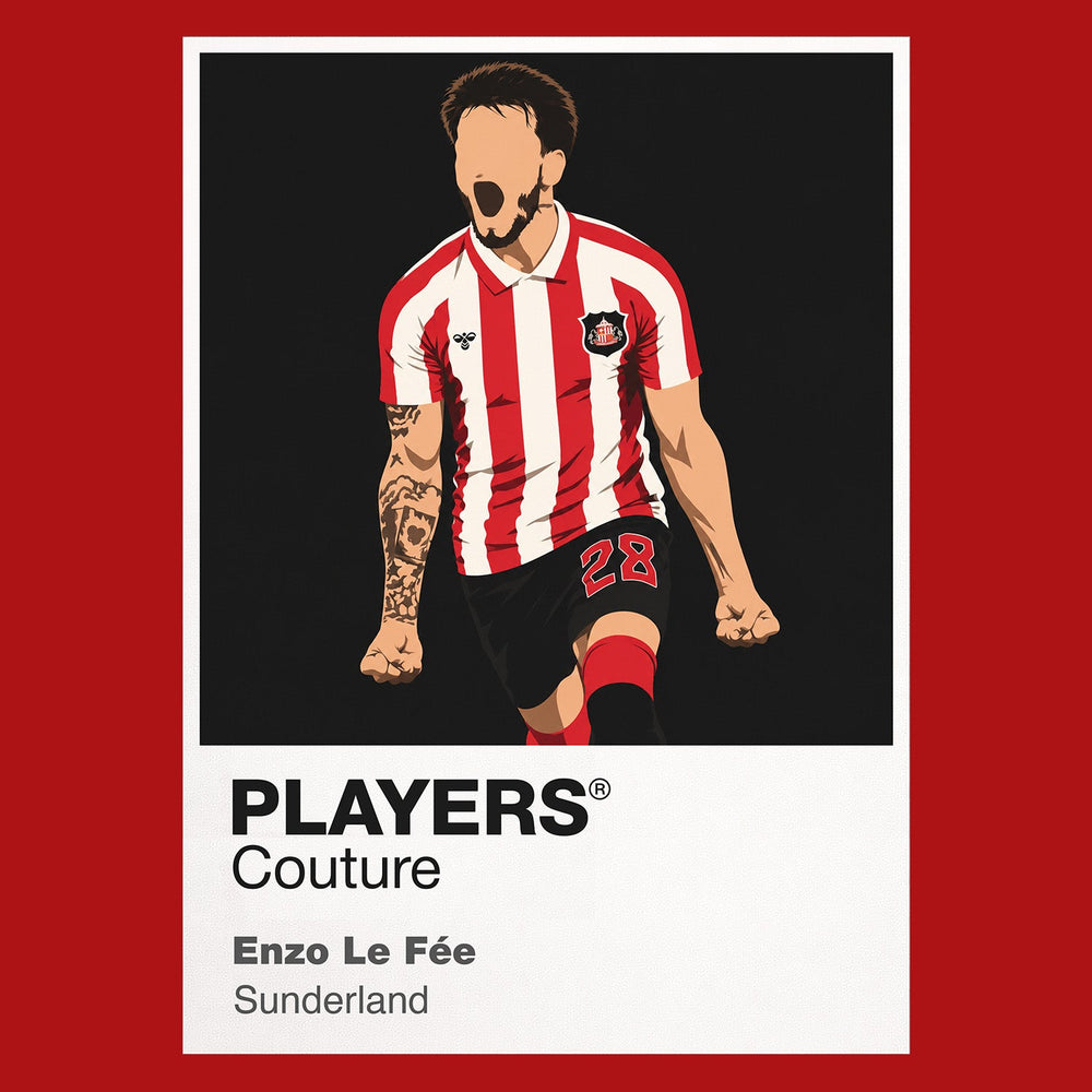 Enzo Le Fée Sunderland Icon Frame artwork in red