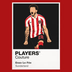 Enzo Le Fée Sunderland Icon Frame artwork in red