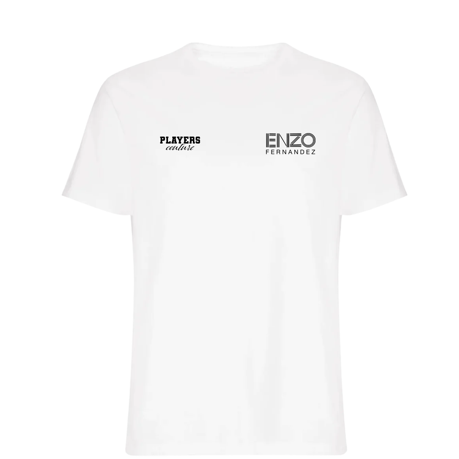 Enzo Fernandez Logo Players Couture Mens T-Shirt White