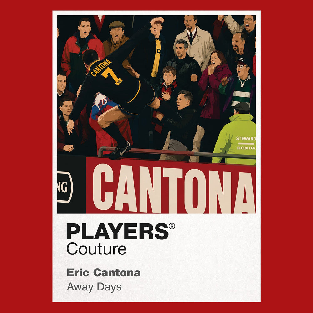 Eric Cantona Away Days Man United Men's T-Shirt - Red