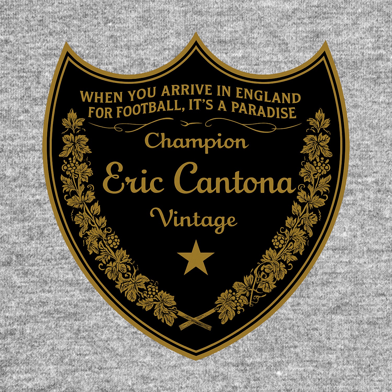 Eric Cantona Logo 2 Players Couture Men's Casual Hoodie
