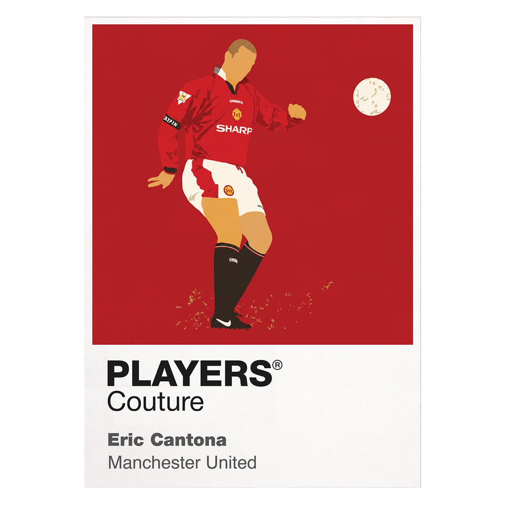 Eric Cantona Chip Man United Men's T-Shirt - White