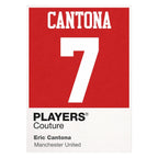 Eric Cantona 7 Football Shirt Frame Men's Hoodie – white close-up detail shot of the Eric Cantona 7 Football Players Couture