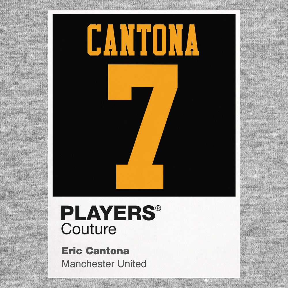 Eric Cantona Black 7 Football Shirt Frame Men's Hoodie