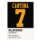 Eric Cantona Black 7 Football Shirt Frame Men's Hoodie