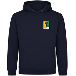 Eric Cantona Yellow Green 7 Football Shirt Frame Men's Hoodie – navy