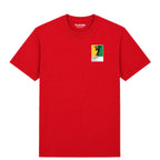 Eric Cantona Yellow Green 7 Football Shirt Frame Men's T-Shirt – red