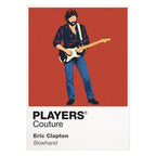Eric Clapton the guitarist's silhouette across the Yardbirds, Cream and solo eras Icon Frame artwork on white