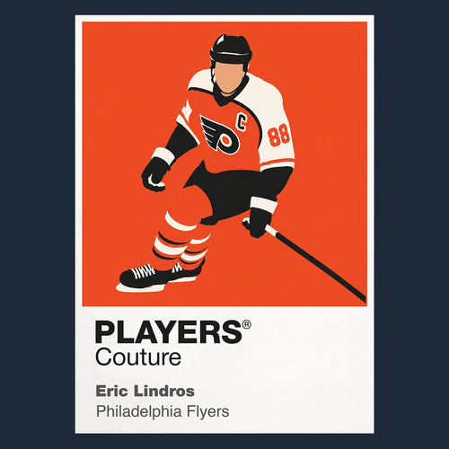 Eric Lindros Flyers Ice Hockey Icon Frame Men's Hoodie – image 1