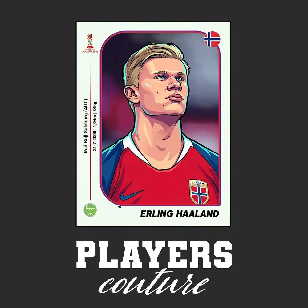 Erling Halland World Cup Sticker Kids Hoodie – erling haaland black Players Couture design
