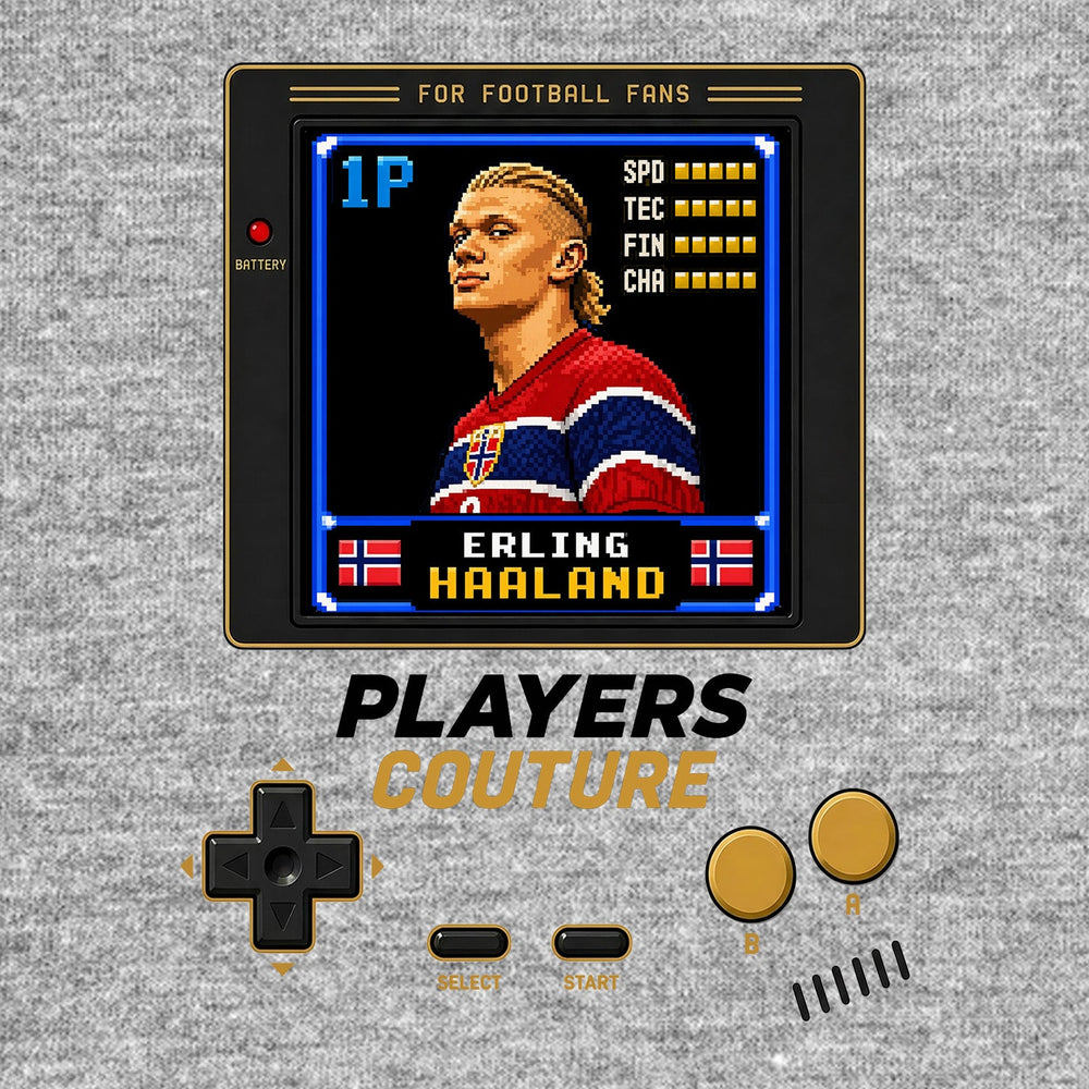 Erling Haaland Icon 8-Bit Men's Hoodie - image 9
