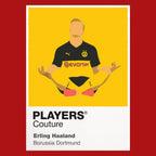 Erling Haaland Borussia Dortmund Icon Frame Men's Hoodie — Red Artwork