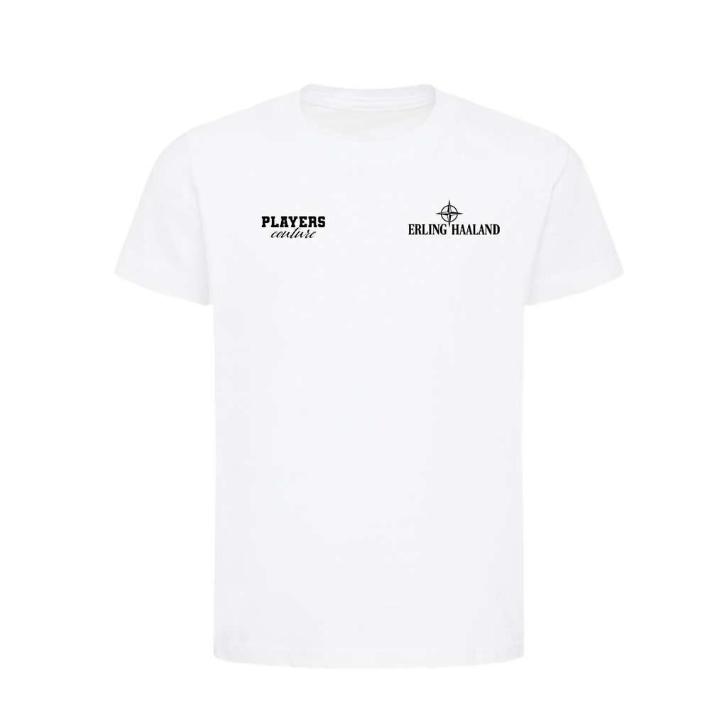 Erling Haaland Logo Players Couture Kids T-Shirt White