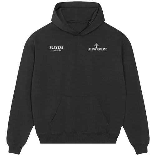 Erling Haaland hoodie – black men's hoodie featuring the Erling Haaland Players Couture logo