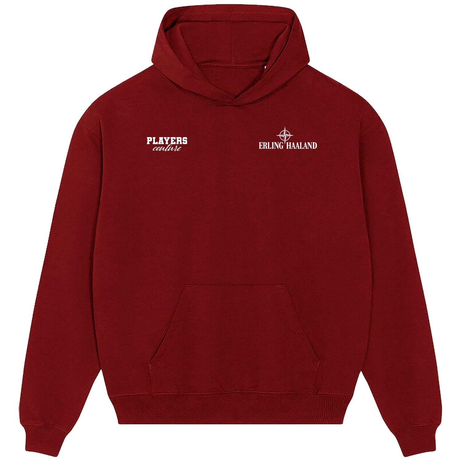 Erling Haaland Logo Players Couture Men's Casual Hoodie Red
