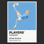 Erling Haaland Overhead Kick Manchester City Icon Frame Men's T-Shirt