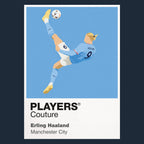 Erling Haaland Overhead Kick Manchester City Icon Frame Men's T-Shirt