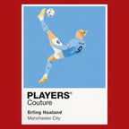 Erling Haaland Overhead Kick Manchester City Icon Frame Men's T-Shirt