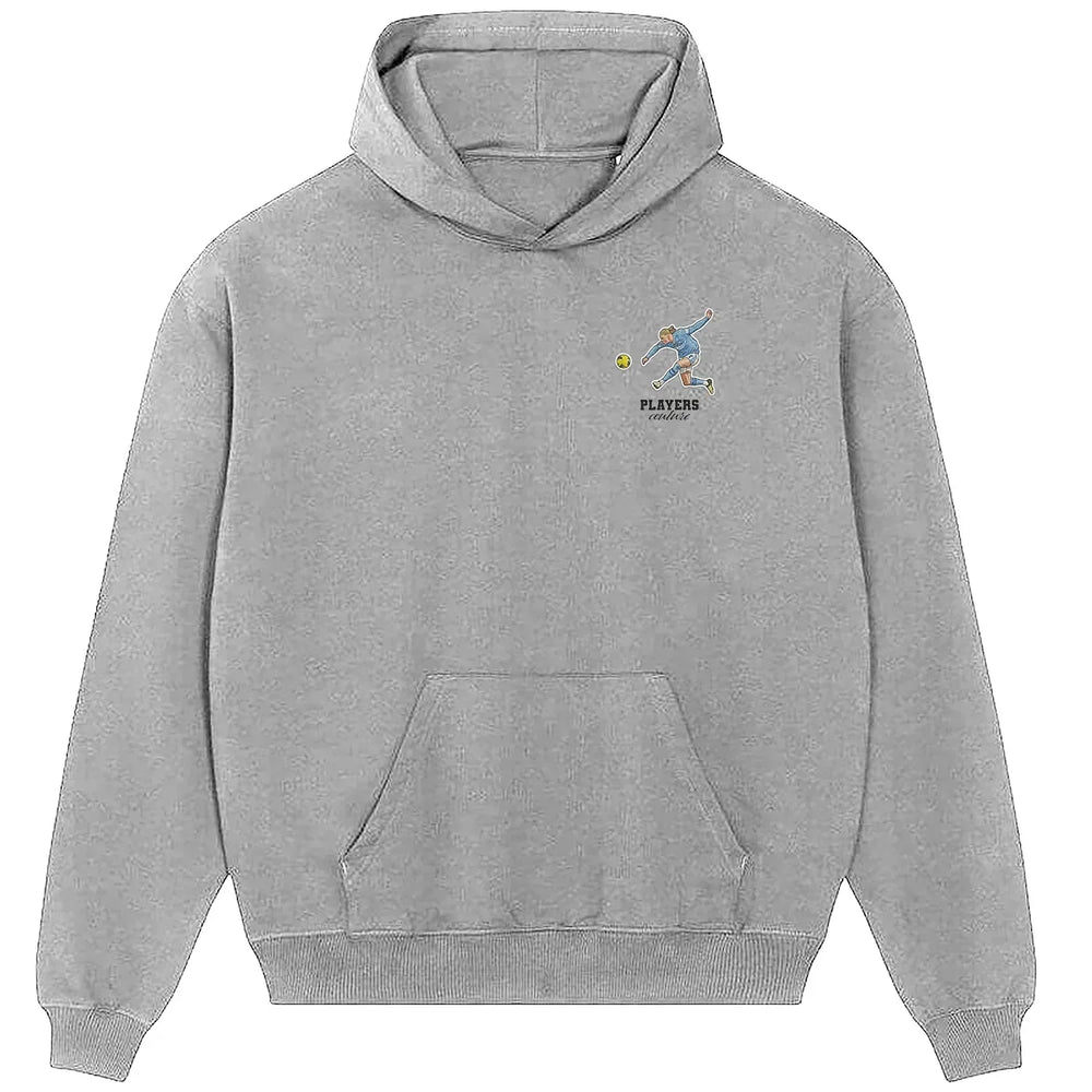 Erling Haaland hoodie – grey men's hoodie featuring the Erling Haaland Players Couture logo