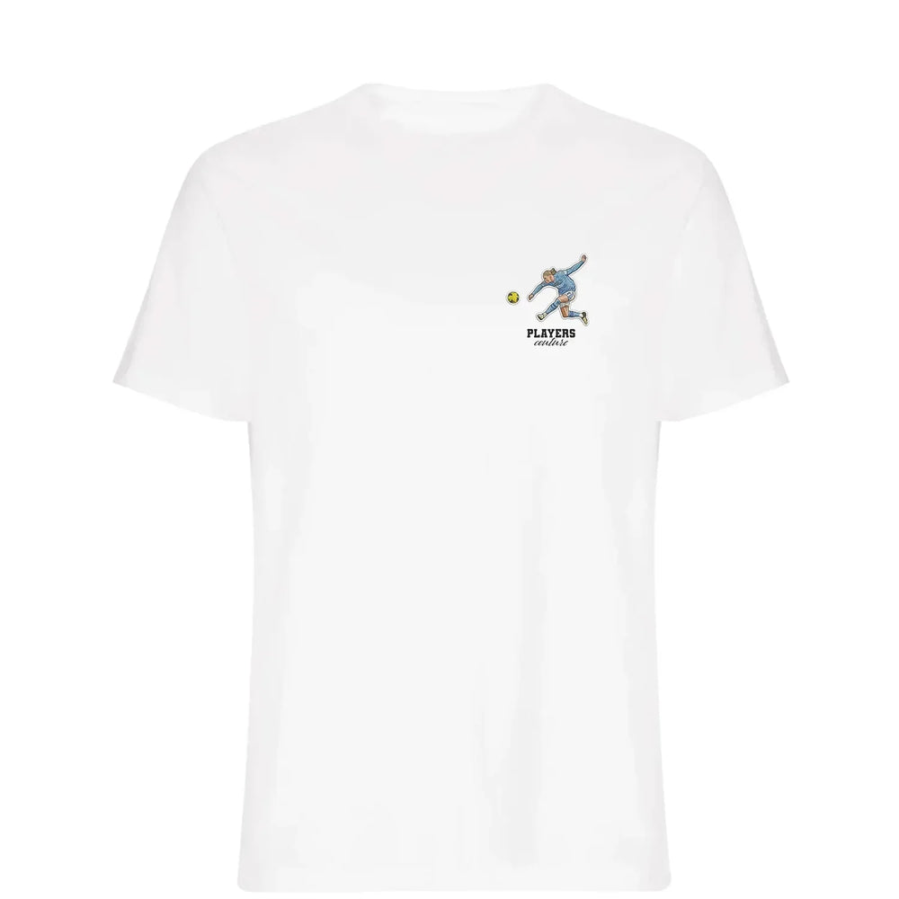 Erling Haaland t-shirt – white men's t-shirt featuring the Erling Haaland Players Couture logo