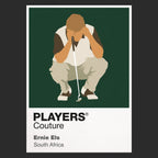 Ernie Els Golf Icon Frame badge design - Black