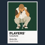 Ernie Els Golf Icon Frame badge design - Navy
