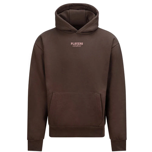 Essentials Collection hoodie – navy men's hoodie with white Essentials Collection letters and Players Couture logo on the