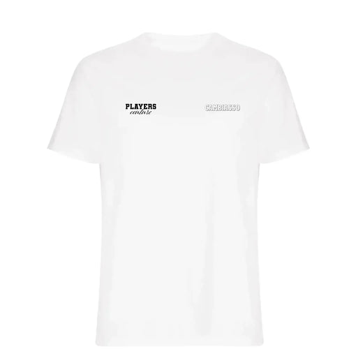 Esteban Cambiasso t-shirt – white men's t-shirt featuring the Esteban Cambiasso Players Couture logo