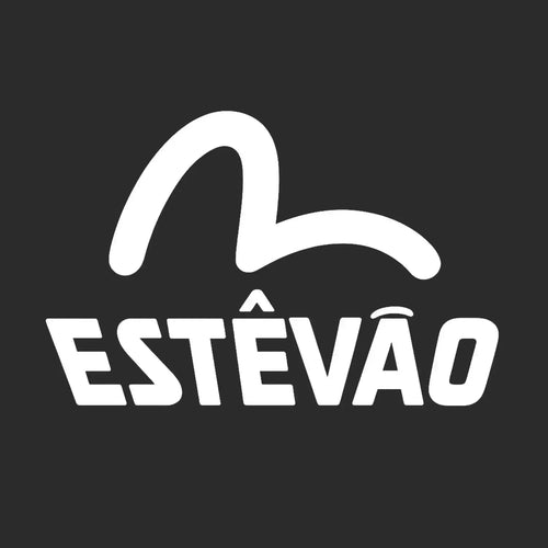 Estevao Logo Men's Hoodie – black close-up detail shot of the Estevao Players Couture logo design