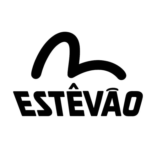 Estevao Logo Men's Hoodie – white close-up detail shot of the Estevao Players Couture logo design