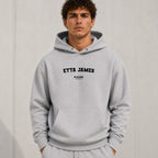 etta-james name-print hoodie - grey