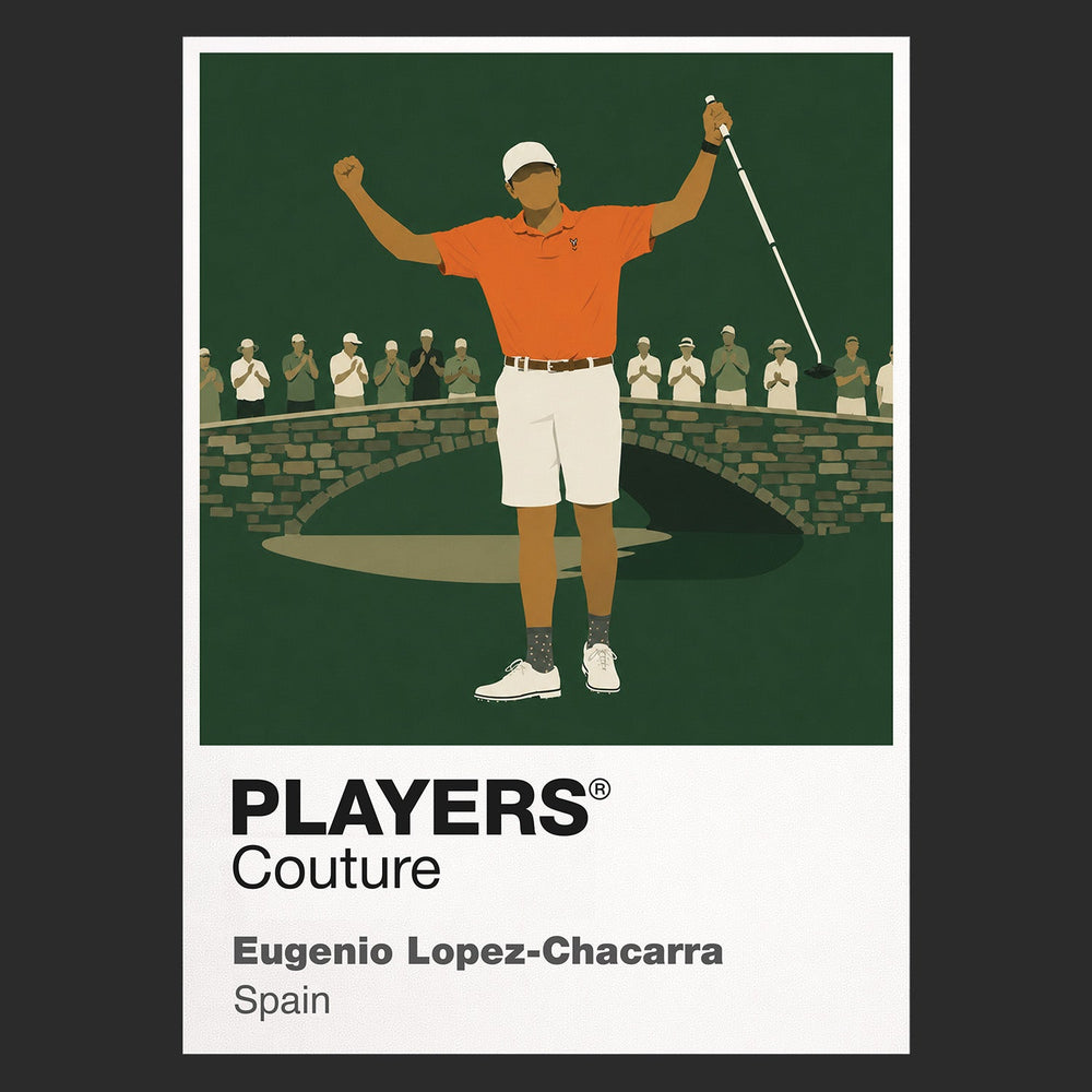 Eugenio Lopez-Chacarra Golf Icon Frame Men's Polo Shirt – image 22
