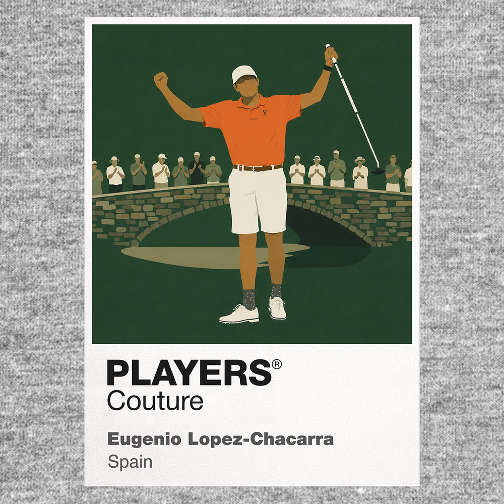 Eugenio Lopez-Chacarra Golf Icon Frame Men's Polo Shirt – image 20