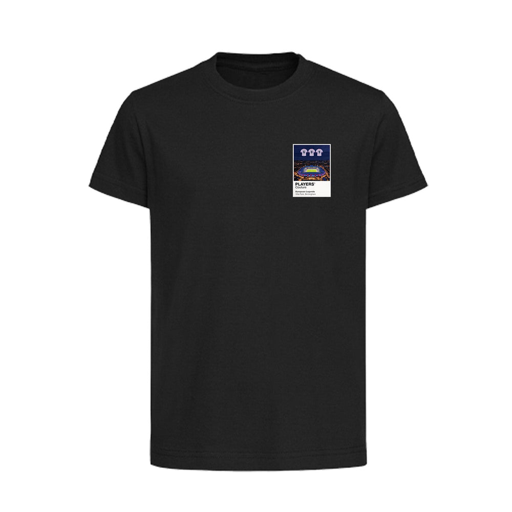 Aston Villa 1982 European Cup Legends Aston Villa Icons in Lights Frame Kids T-Shirt in Black