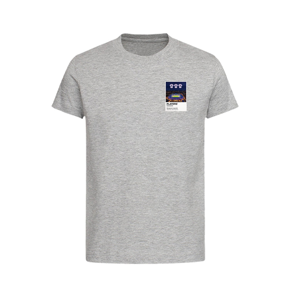 Aston Villa 1982 European Cup Legends Aston Villa Icons in Lights Frame Kids T-Shirt in Gray