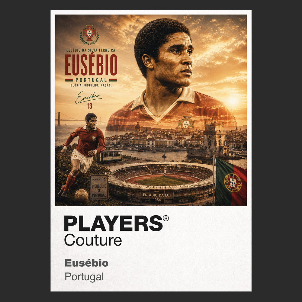 Eusebio Portugal Atlas Frame artwork by Players Couture