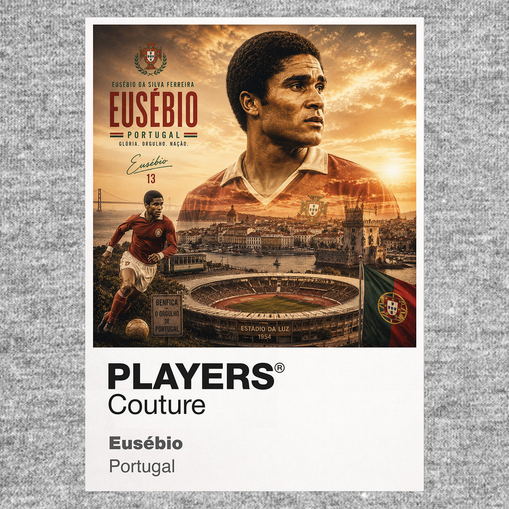 Eusebio Portugal Atlas Frame artwork by Players Couture