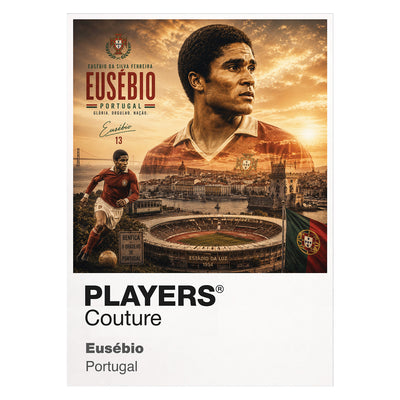 Eusebio Portugal Atlas Frame artwork by Players Couture