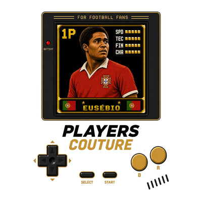 Eusebio 1P 8-Bit t-shirt retro gaming design by Players Couture