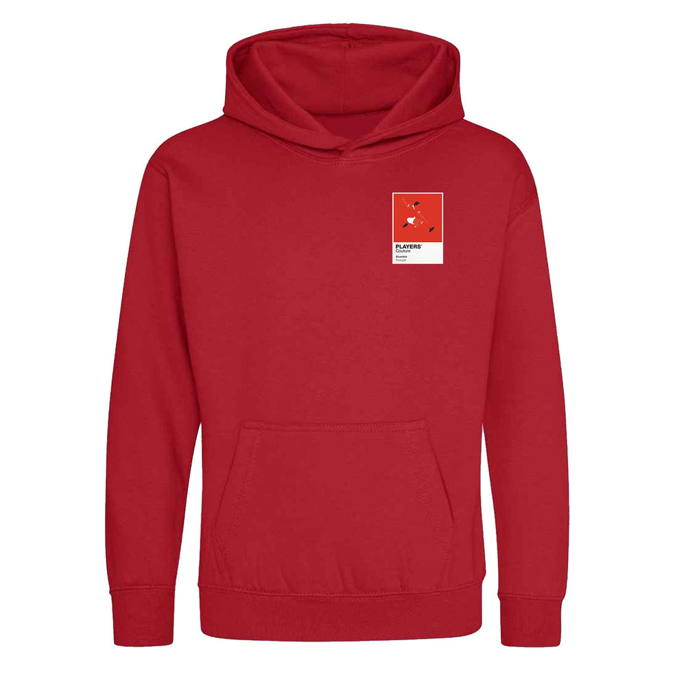 Eusebio Portugal Icon Frame Kids Hoodie - Red