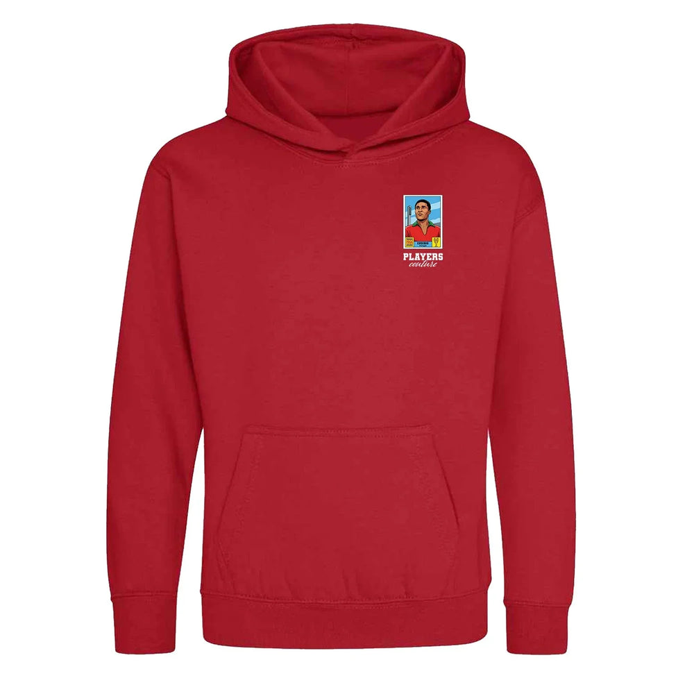 Eusebio World Cup Sticker Kids Hoodie – eusebio sticker kids red hoodie Players Couture design