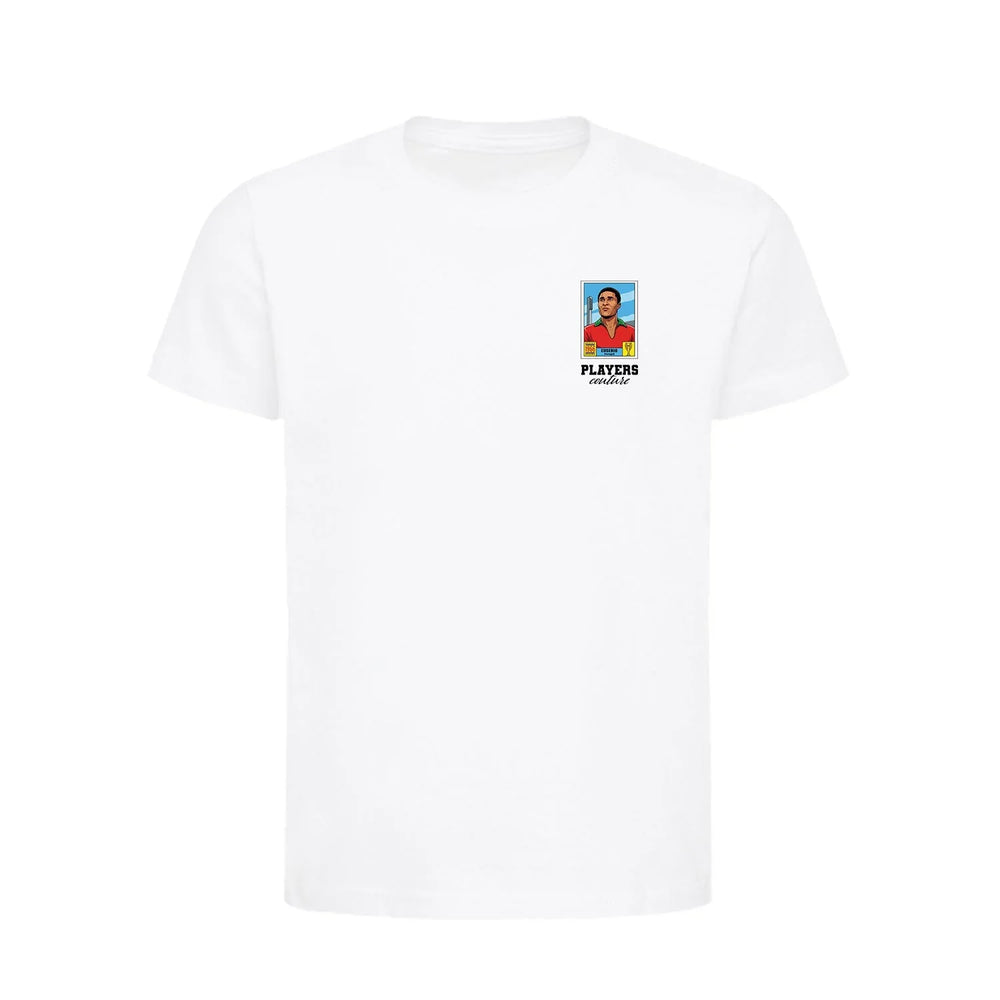 Eusebio World Cup Sticker Kids T-Shirt – eusebio sticker kids white tshirt Players Couture design