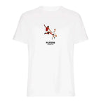 Eusebio Icon t-shirt – white men's t-shirt with black Eusebio Icon letters and Players Couture logo on the chest