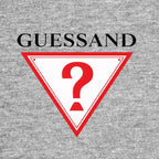 Evann Guessand Logo Men's T-Shirt – grey close-up detail shot of the Evann Guessand Players Couture logo design