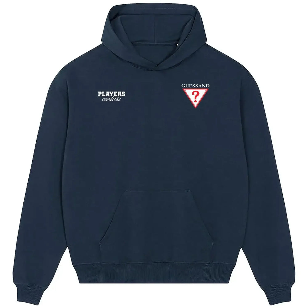 Evann Guessand hoodie – navy men's hoodie featuring the Evann Guessand Players Couture logo