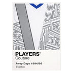 Everton Grey 95 Classic Football Shirt Colours Frame Men's T-Shirt – grey close-up detail shot of the Everton Players
