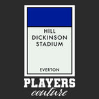 Everton New Monopoly Card t-shirt – black men's t-shirt with white Everton New Monopoly Card letters and Players Couture