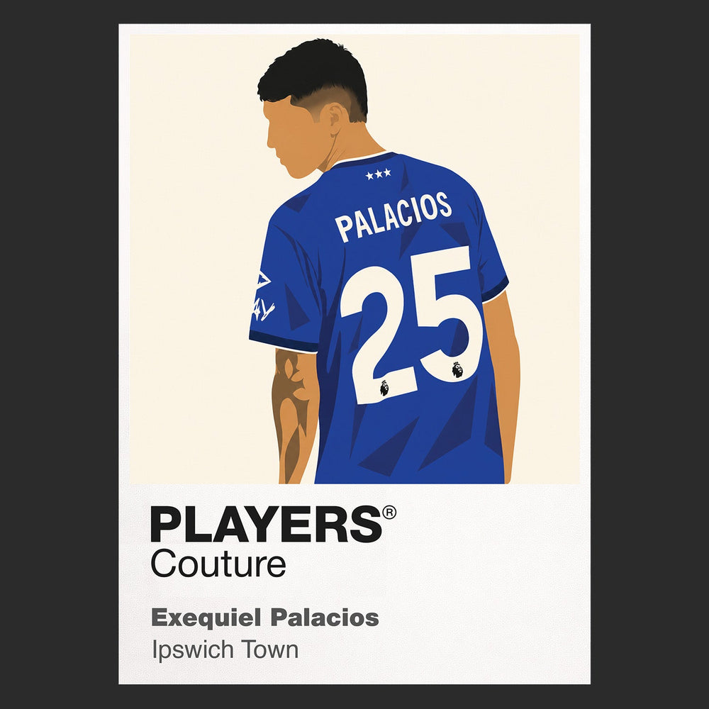 Exequiel Palacios Ipswich Town black Icon Frame artwork detail